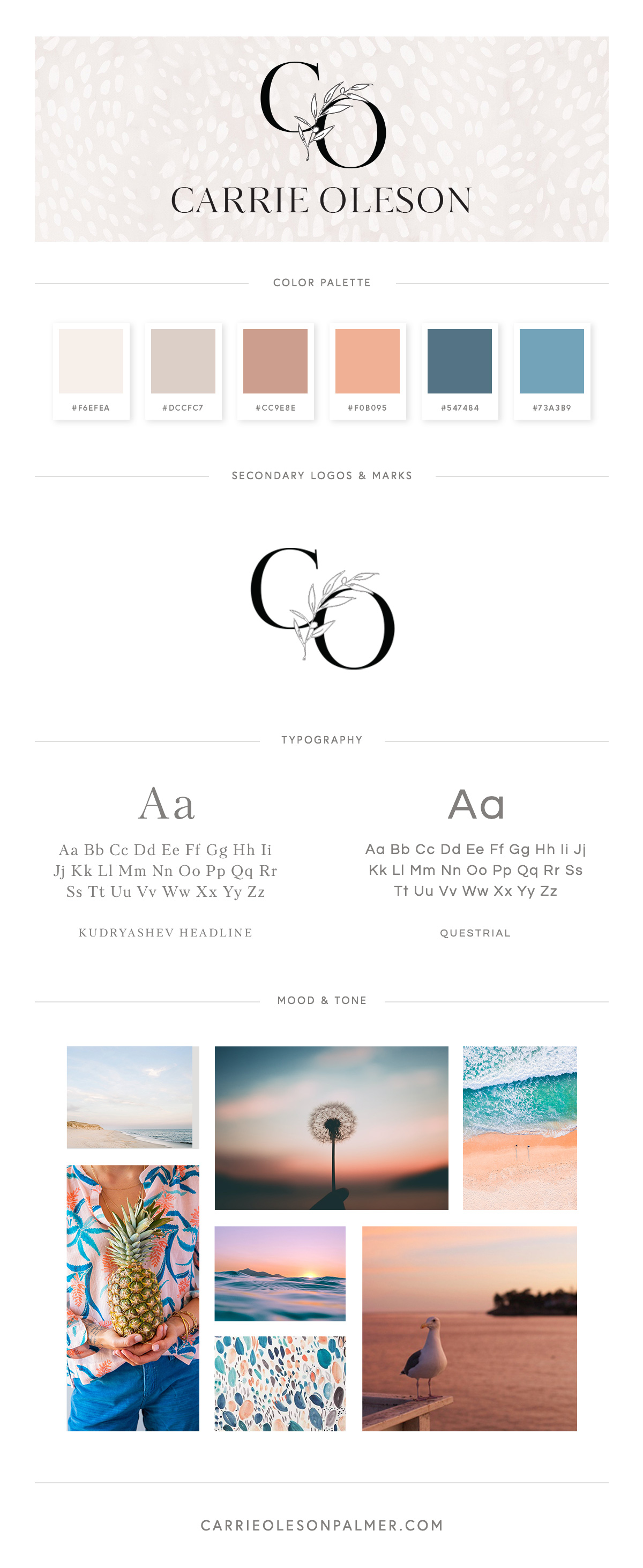 Carrie Oleson Branding