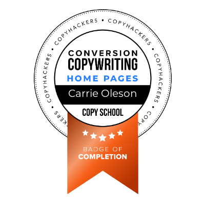 Conversion Copywriting Home Pages