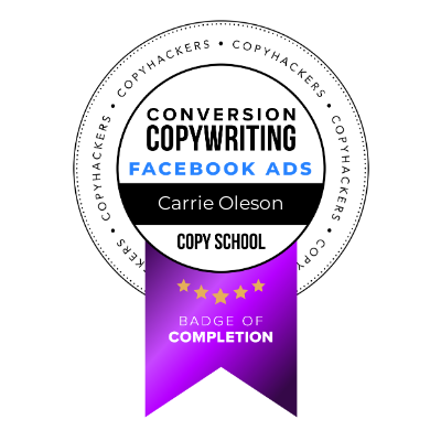 Conversion Copywriting Facebook Ads